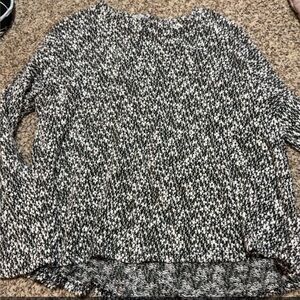 Black and White Knit Sweater